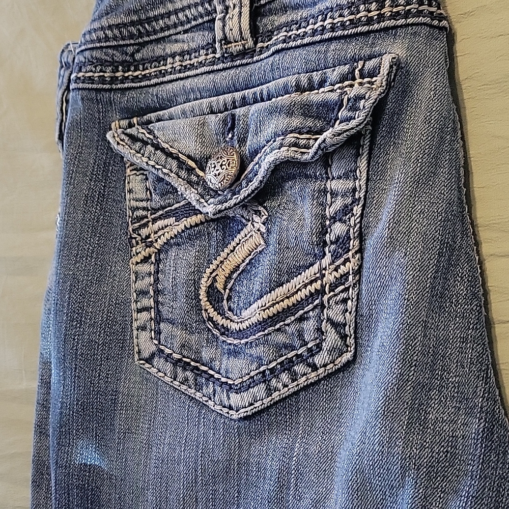 Suki Surplus Silver Jeans 31x30